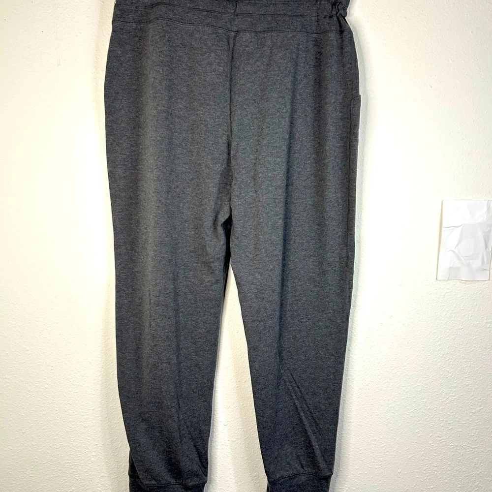 Rainbeau Women’s Size Large Gray Stretch Joggers Drawstring Waist Cuffed Pants - Picture 6 of 8